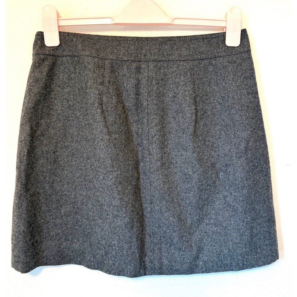 Grey Wool Madewell Mini Skirt, Madewell Skirt - Picture 2 of 6